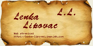 Lenka Lipovac vizit kartica